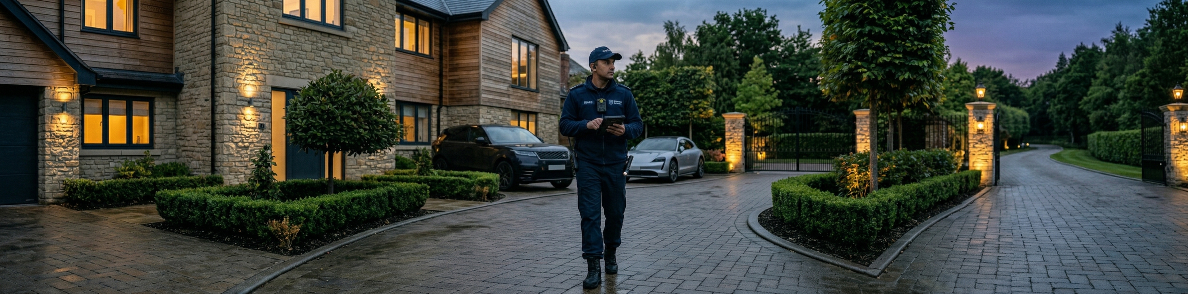 GuardPro Mobile Security Unit at night